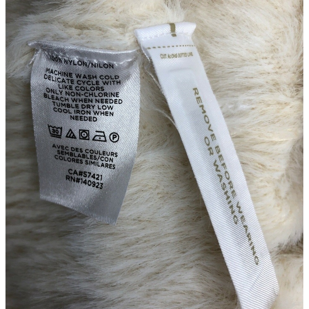 Loft Plus Sweater Womens 16/18 Cream Zebra Animal Print Eyelash Fuzzy Knit W120 - Picture 4 of 5